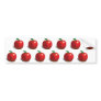 Red Apple Pattern Bumper Stickers