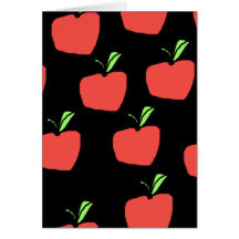 Red Apple Pattern. Card