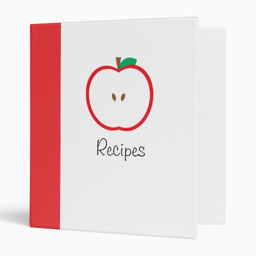 Red Apple Recipe Binder