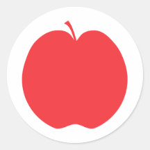 Red Apple. Sticker