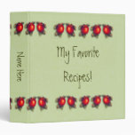 Red Apple Vinyl Binder