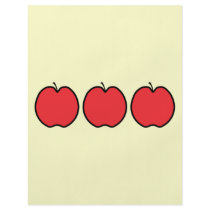 Red Apple with a Black Outline. Flyers