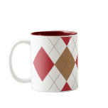 Red Argyle Mug