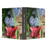 Red Asiatic Lily and Hydrangeas Binder