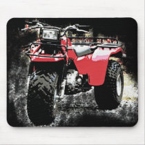 Red ATC  3 Wheeler Offroad Motorcycle on  Black