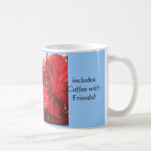 Red Autumn Leaves Mug Best Day Coffee Friends