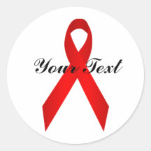 Red Awareness Ribbon Sticker