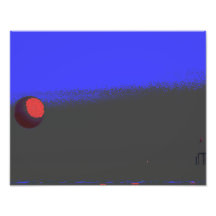Red Ball At The Beach Photo