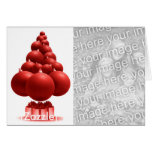 Red balls - Customized Greeting Cards