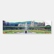 Red Balmoral gardens, Scotland flowers Bumper Stickers