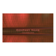 Red Banana Leaf Business Card Template