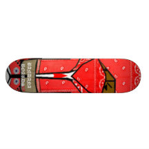 RED BANDANA MAN BOARD SKATEBOARD DECKS