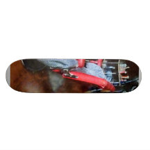 Red Barber Chair Skate Board Deck