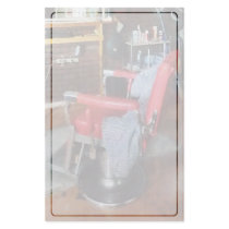Red Barber Chair Customized Stationery