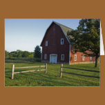 Red Barn with Fence cards