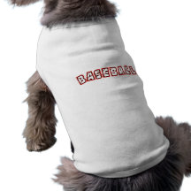 Red Baseball Logo Pet T-shirt
