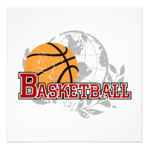 Red Basketball T-shirts and Gifts Invite