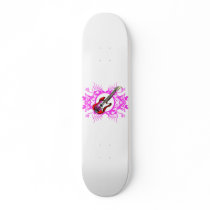 Red Bass Pink Floral Circle Blk Design