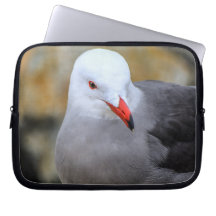 Red Beak Seagull Potrait Laptop Sleeve