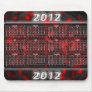 Red Beautiful 2012 Calendar For Mousepad