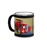 Red Beauty - Classic Collector's Car Coffee Mugs