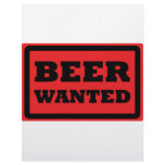 red beer wanted icon customized letterhead