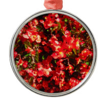 Red Begonia Ornament