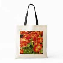 Red Begonia X Rex Cultorum (Rex Begonia) flowers Canvas Bags