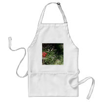 Red Begonias ~ Viola Garden Flowers Apron