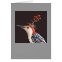 red-bellied woodpecker card