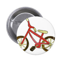 Red Bicycle Pin