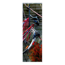 Red Bike Bookmark Business Card Template
