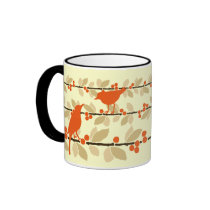 Red Bird Mug