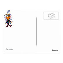 red bird postcard