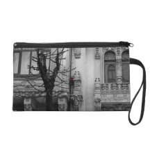 Red Birdhouse Wristlet