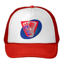 RED BIRDIE MESH HATS