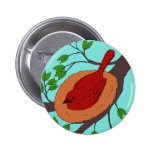 Red Bird's Nest Pin