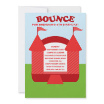 Red Birthday Bounce Bouncy House Birthday Party