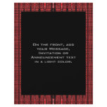 red black abstract flyer