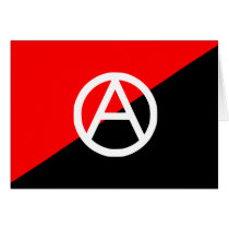 Red Black and White Anarchist Flag Anarchy