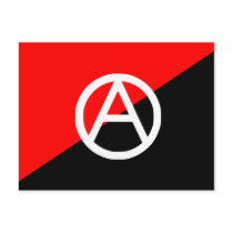 Red Black and White Anarchist Flag Anarchy