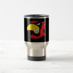 RED BLACK CARDINAL BIRD MASCOT GRAPHIC ATTITUDE MUG
