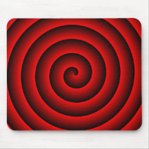 Red & Black Hypnotic Mouse Pads