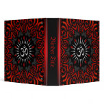 Red+Black Tribal Aum Om Album Binder