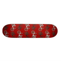 Red Black White Vintage Bicycles  Bikes Cycling Skateboards