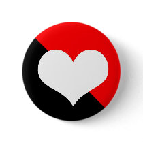 Red & Black with Love. Button