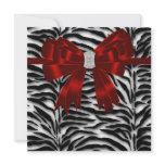 Red Black Zebra All Occasion invitations