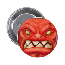 Red Block Badge Pins