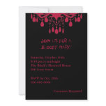 Red Bloody Mary Halloween Invitation