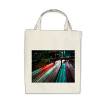 Red Blue Green And Purple Freeway Tote Bag